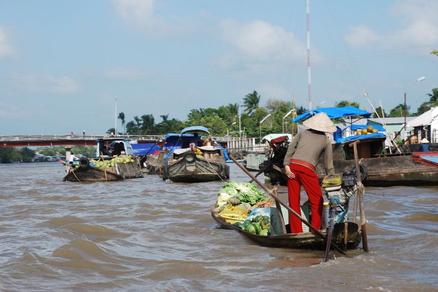 Les marchés flottants  une culture emblématique du delta du Mékong