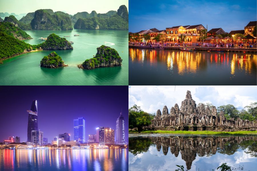Les destinations incontournables du tour Vietnam Cambodge 15 jours